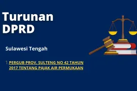 Sulawesi Tengah 1 PERGUB PROV SULTENG NO 42 TAHUN 2017 TENTANG PAJAK AIR PERMUKAAN 1 pergub prov sulteng no 42 tahun 2017 tentang pajak air permukaan