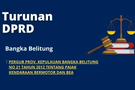 Bangka Belitung 1 PERGUB PROV KEPULAUAN BANGKA BELITUNG NO 21 TAHUN 2012 TENTANG PAJAK KENDARAAN BERMOTOR DAN BEA 1 putusan pengadilan pajak 2 putusan pengadilan 90561  pph 26 2012 18