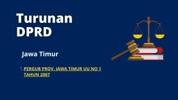 1. PERGUB PROV. JAWA TIMUR  UU NO 1 TAHUN 2007