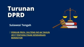Sulawesi Tengah 2 PERGUB PROV SULTENG NO 64 TAHUN 2017 TENTANG PAJAK KENDARAAN BERMOTOR