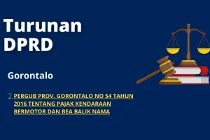 2 PERGUB PROV GORONTALO NO 54 YEAR 2016 CONCERNING MOTOR VEHICLES TAX AND NAME BEHAVIORS